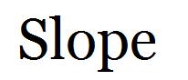slope slope