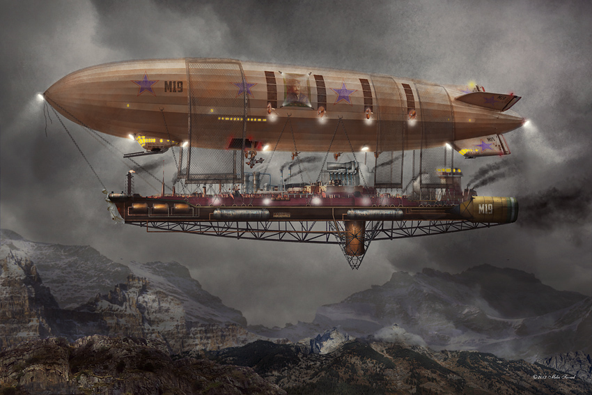 Airship Maximus by Mike Savad