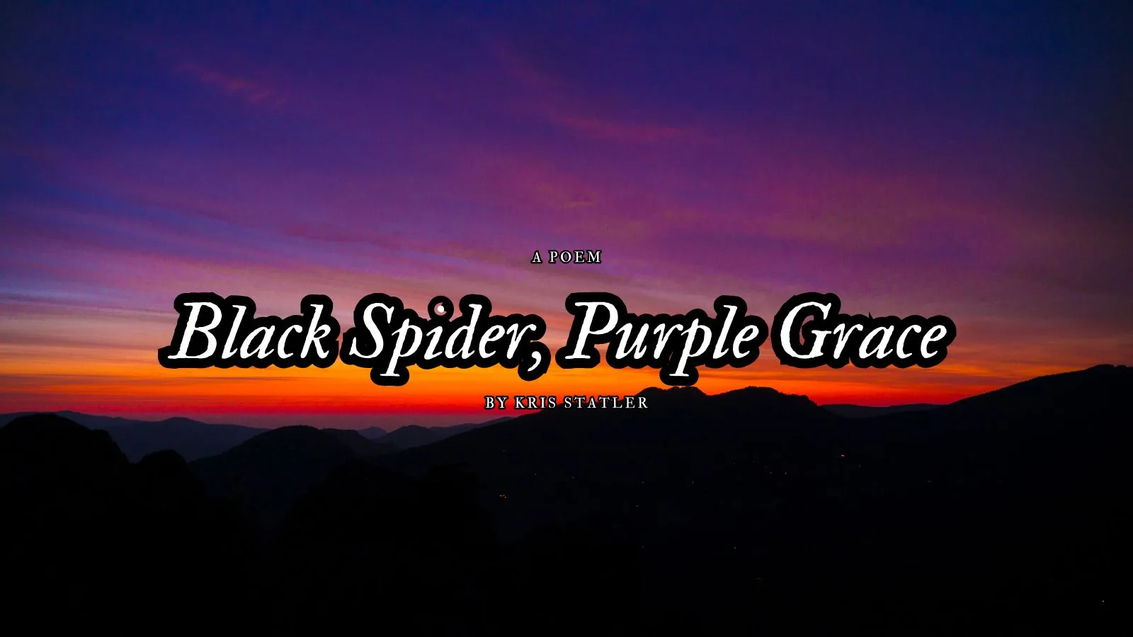 Black Spider, Purple Grace by Kris Statler