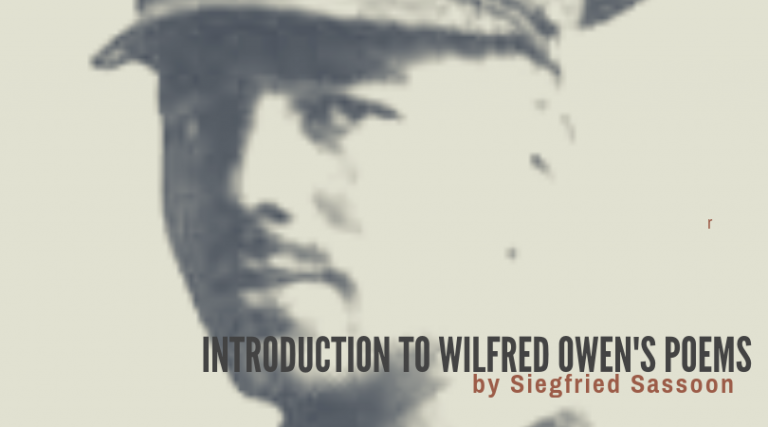INTRODUCTION TO WILFRED OWEN'S POEMS