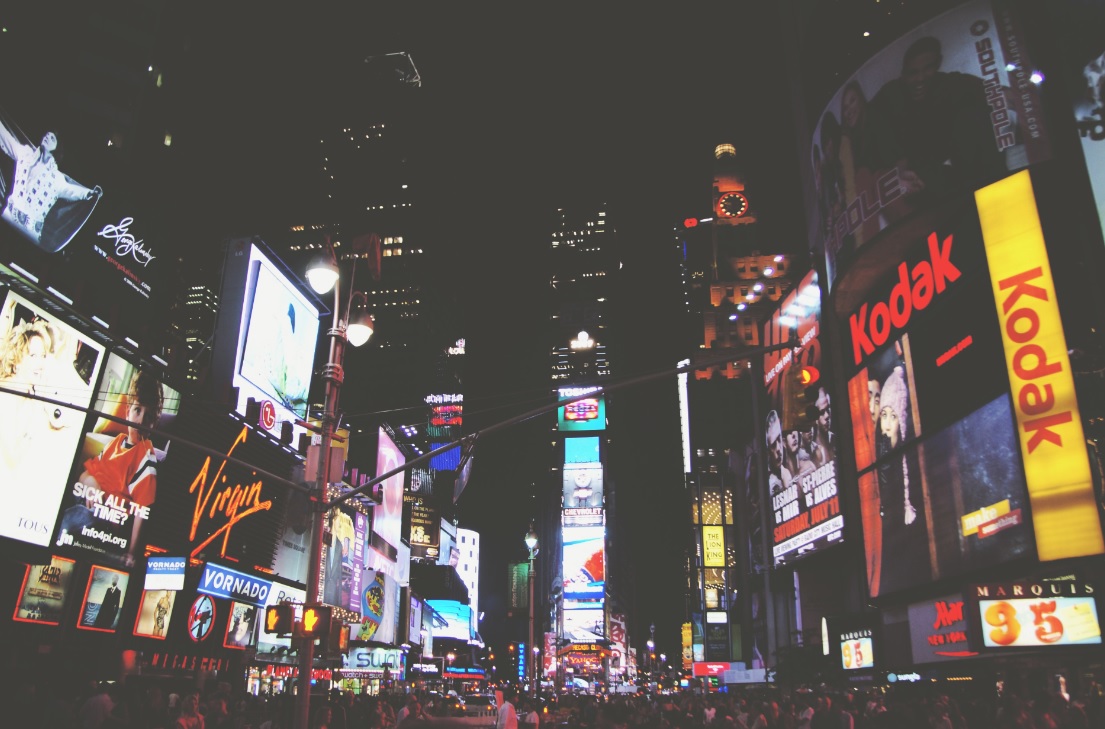 writing prompt new york time square