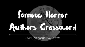 Crossword for Writers Horror Kickoff