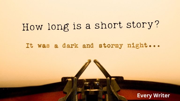 a typewriter, how long is a short story