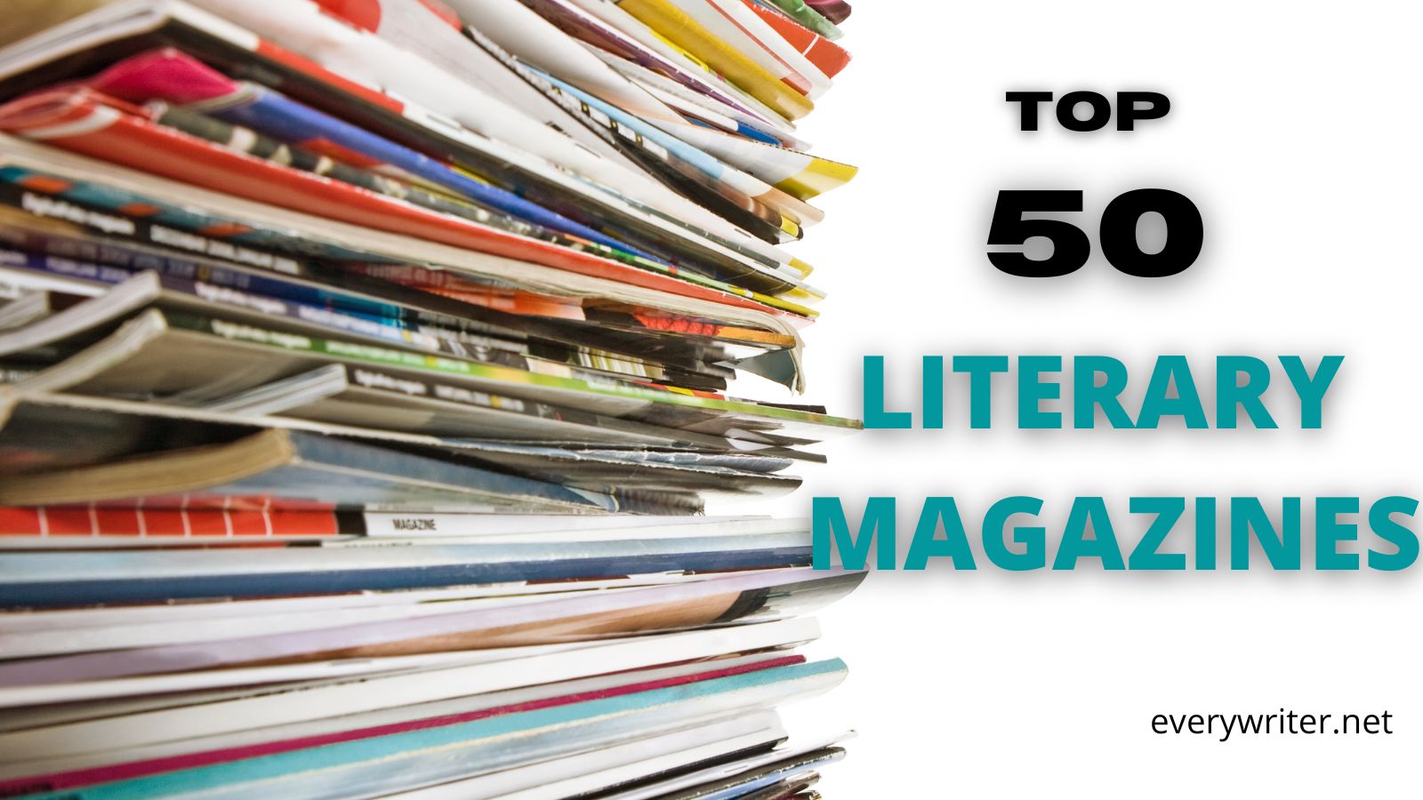 Stack of magazines