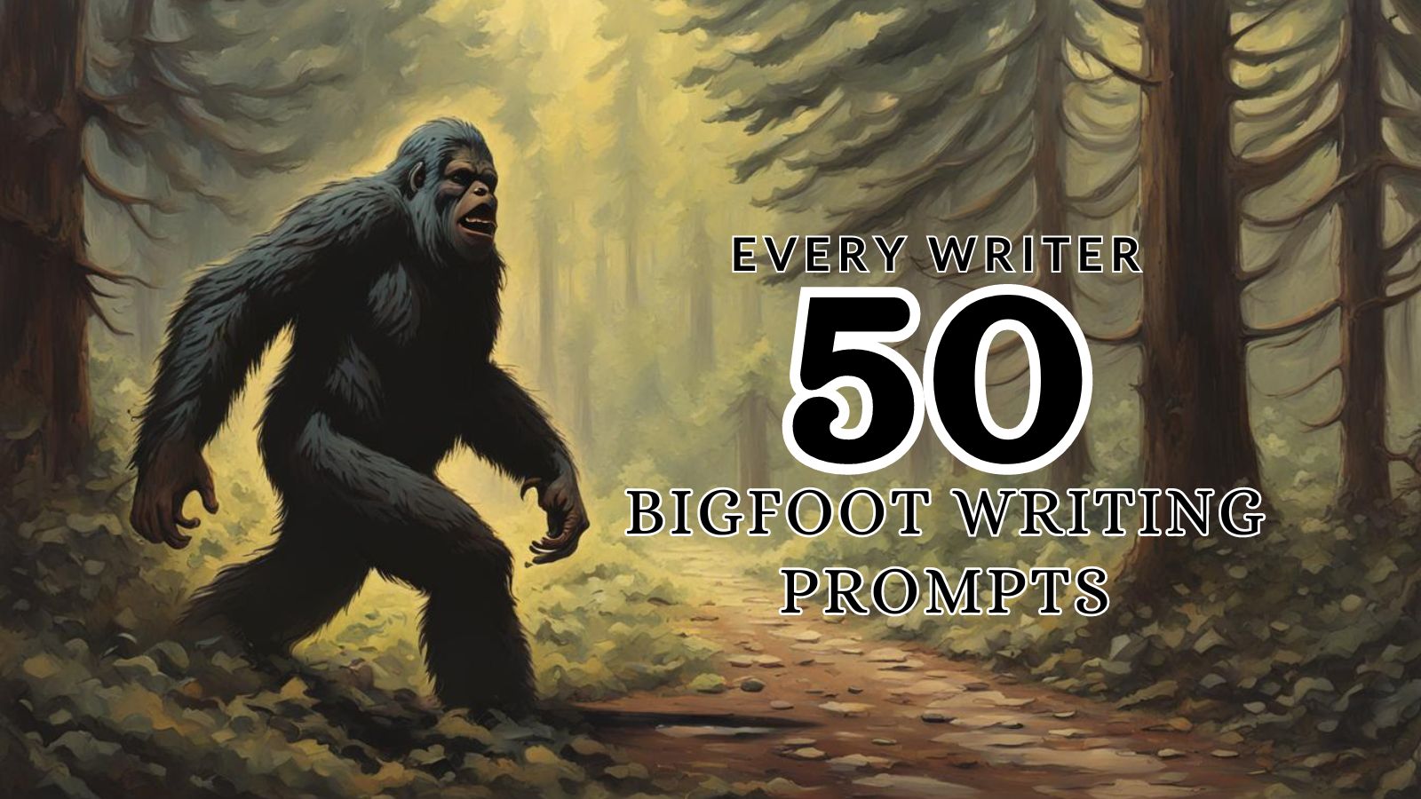50 bigfoot writing prompt