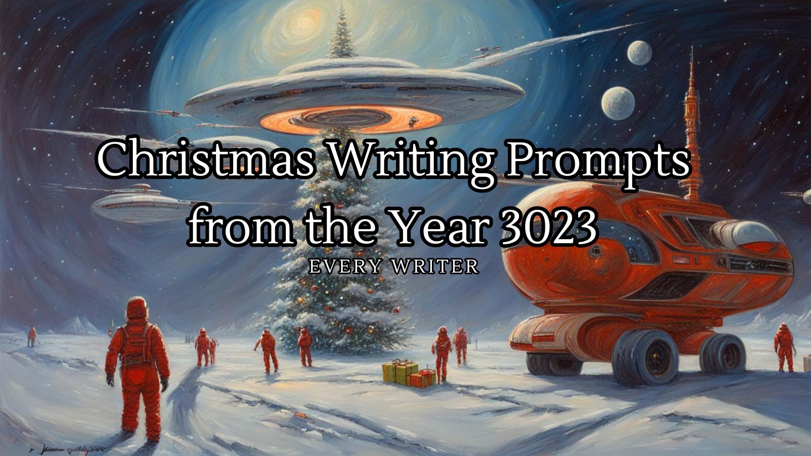 Christmas writing prompts from the year 3023