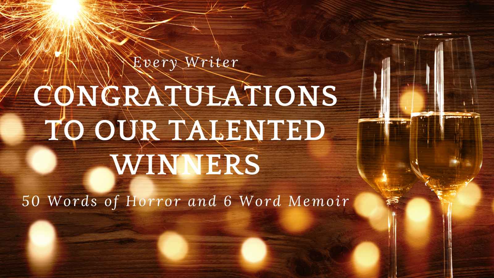 Congratulations to the talented winners