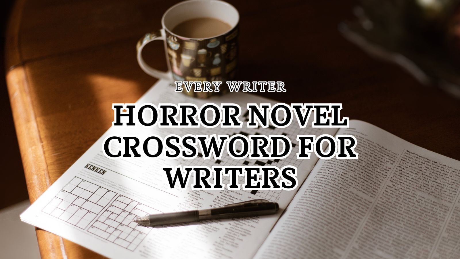 Horror Novel Crossword